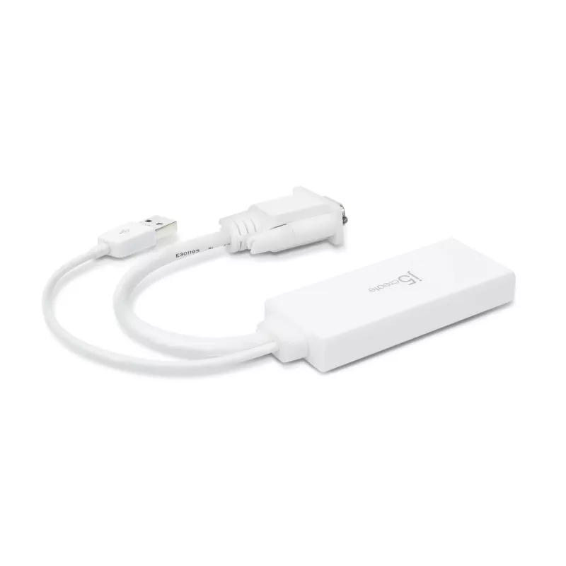 j5create JDA214 VGA-auf-HDMI-Video-Audio-Adapter Weiß 0,176 m
