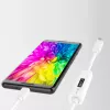 j5create JUCP14 USB-C™ 2.0 auf USB-C™ Kabel mit dynamischem OLED-Leistungsmesser, Weiß, 1,2 m