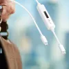 j5create JUCP14 USB-C™ 2.0 auf USB-C™ Kabel mit dynamischem OLED-Leistungsmesser, Weiß, 1,2 m