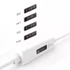 j5create JUCP14 USB-C™ 2.0 auf USB-C™ Kabel mit dynamischem OLED-Leistungsmesser, Weiß, 1,2 m