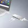 j5create JUD380 USB™ 3.0 Mini Dock, 1x HDMI und 3x USB-Anschlüsse, Silber