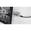 Kensington Schlüsselkabelschloss für Surface Pro und Surface Go, 1,8 m, Kensington, Schlüssel, Kohlenstoffstahl, Schwarz, Silber