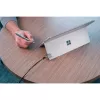 Kensington Schlüsselkabelschloss für Surface Pro und Surface Go, 1,8 m, Kensington, Schlüssel, Kohlenstoffstahl, Schwarz, Silber