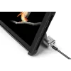 Kensington Schlüsselkabelschloss für Surface Pro und Surface Go, 1,8 m, Kensington, Schlüssel, Kohlenstoffstahl, Schwarz, Silber