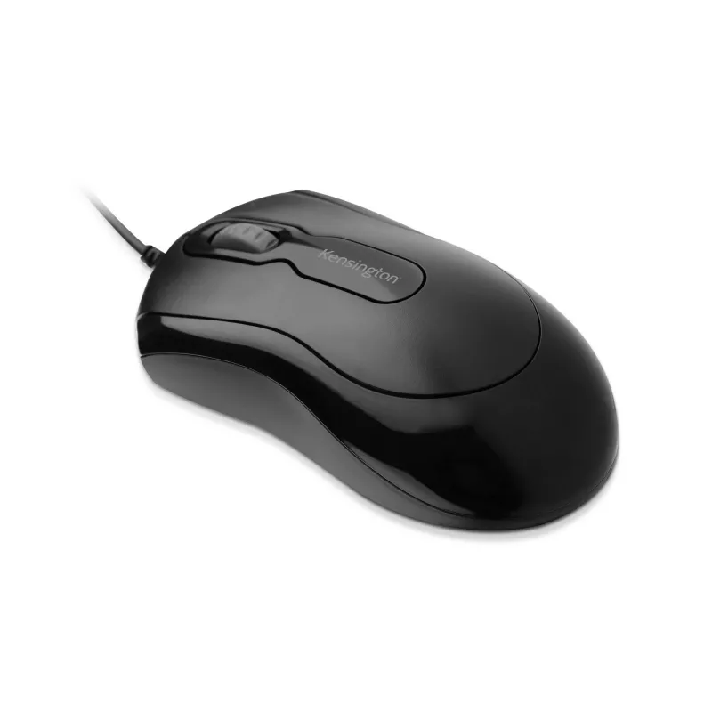Kensington Maus - in - a - Box kabelgebunden, beidhändig, optisch, USB Typ-A, 800 DPI, Schwarz
