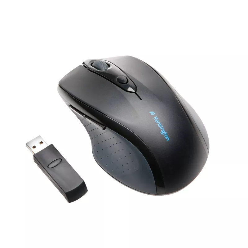 Kensington Pro Fit Wireless Full-Size Maus, beidhändig, optisch, RF Wireless, 1600 DPI, Schwarz