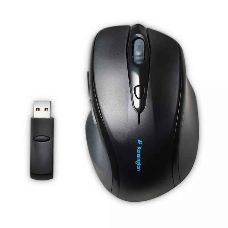 Kensington Pro Fit Wireless Full-Size Maus, beidhändig, optisch, RF Wireless, 1600 DPI, Schwarz