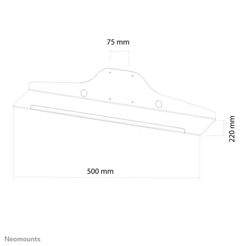 Neomounts KEYB-V050 Tastatur-/Mausablage - 50 cm breit