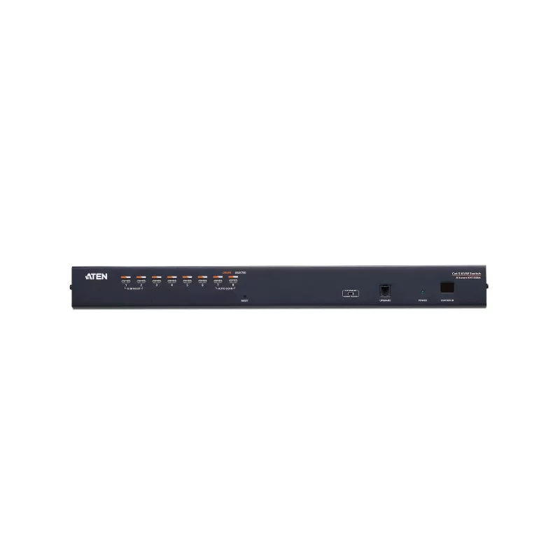 ATEN 8-Port Cat 5e/6 KVM Switch, 1920 x 1200 Pixel, Ethernet LAN, WUXGA, 5,1 W, Schwarz