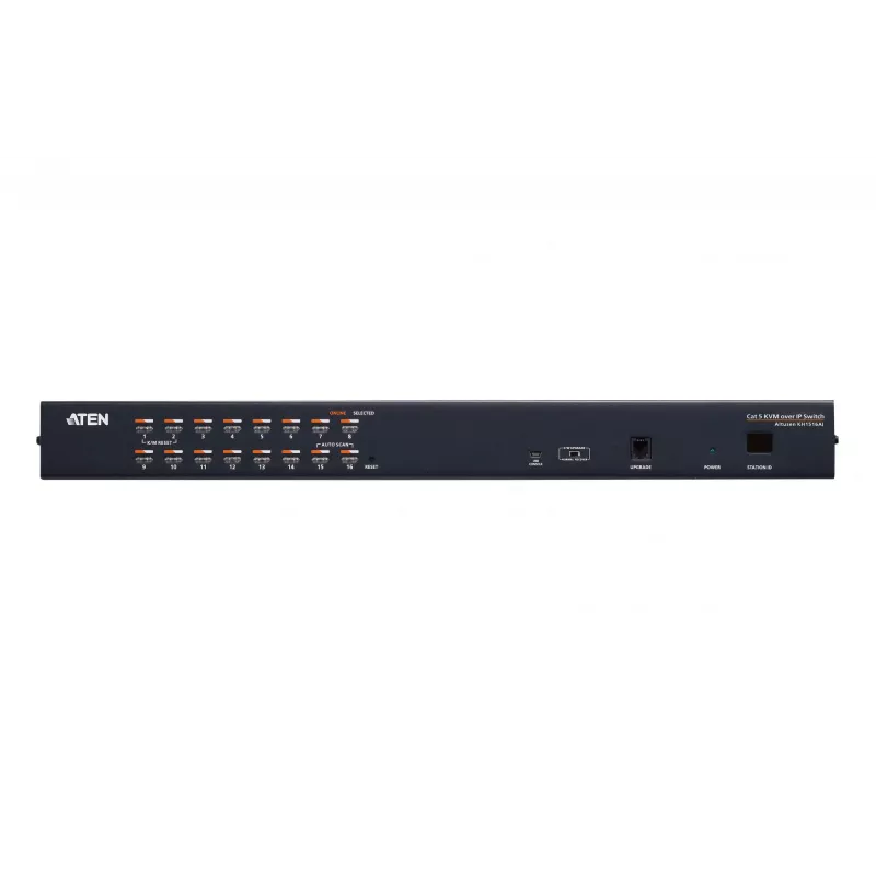 ATEN 16-Port CAT5e/6 KVM over IP Switch, 1920 x 1200 Pixel, Ethernet LAN, WUXGA, 8,9 W, Schwarz