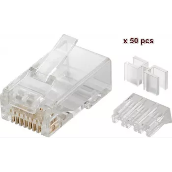 Microconnect KON503-50 Steckverbinder RJ45 Transparent
