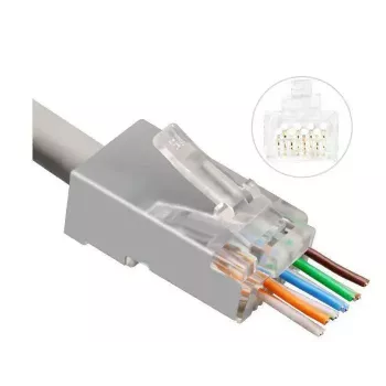 Microconnect KON512-50EZ Steckverbinder RJ45 Silber