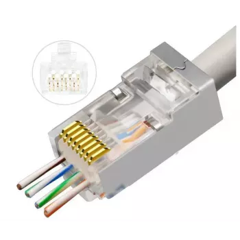 Microconnect KON512-50EZ Steckverbinder RJ45 Silber