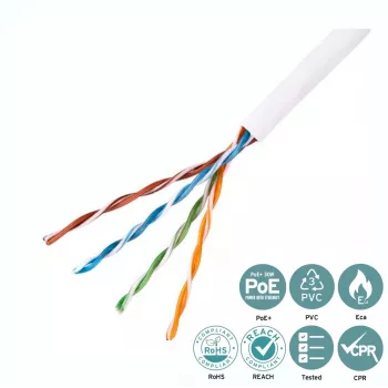 Lanview LVN122004 Netzwerkkabel Weiß 305 m Cat5e U/UTP (UTP)