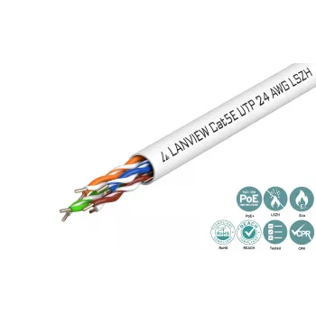 Lanview LVN122014 Netzwerkkabel Weiß 305 m Cat5e U/UTP (UTP)
