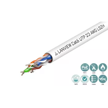Lanview LVN122112 Netzwerkkabel Weiß 305 m Cat6 U/UTP (UTP)