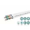 Cat6a U-FTP Dual-Netzwerkkabel 4x2xAWG23 LSZH weiß