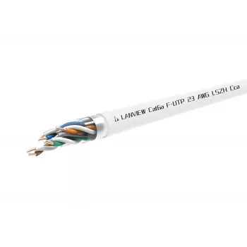 Cat6a F-UTP 4x2xAWG23 LSZH weiß 305m, Brandklasse Cca