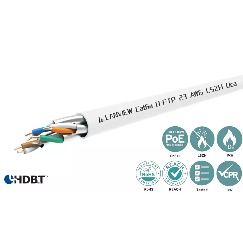 Lanview LVN122432 Netzwerkkabel Weiß 305 m Cat6a U/FTP (STP)