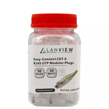 Lanview LVN125305 RJ45-Kabelverbinder, transparent