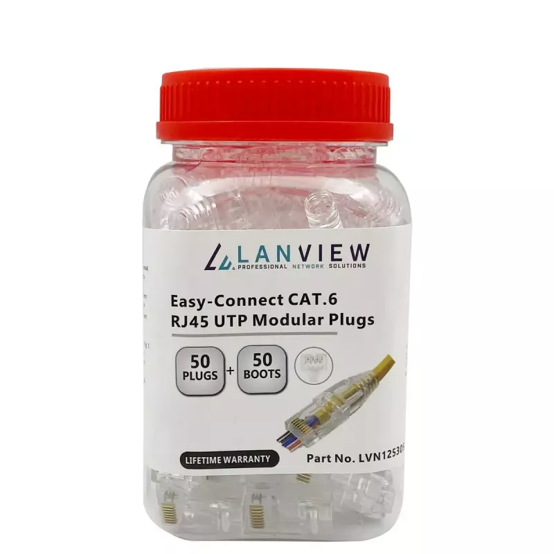 Lanview LVN125305 RJ45-Kabelverbinder, transparent