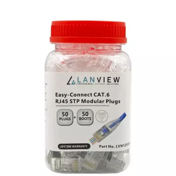Lanview LVN125310 RJ45-Kabelverbinder, transparent