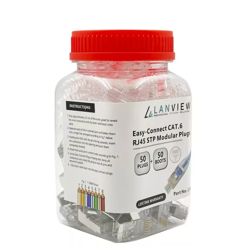 Lanview LVN125310 RJ45-Kabelverbinder, transparent