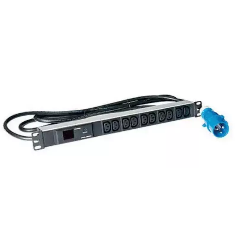 Lanview LVR261877 Stromverteilungseinheit (PDU) 10 AC-Ausgänge 1U Schwarz