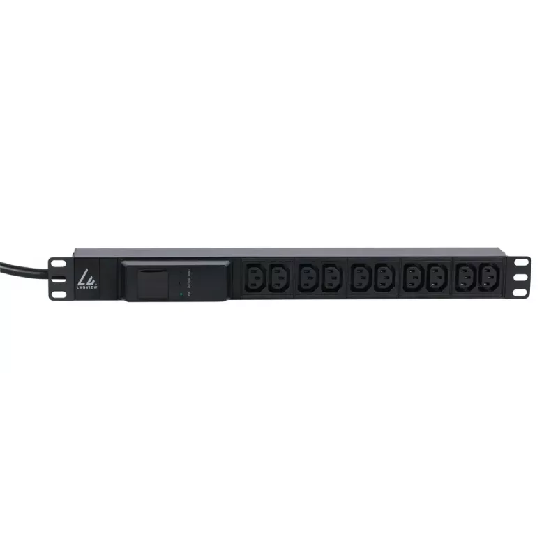 Lanview LVR261877 Stromverteilungseinheit (PDU) 10 AC-Ausgänge 1U Schwarz