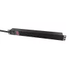 Lanview LVR-3MUK-SW-UK6 Stromverteilereinheit (PDU) 6 AC-Ausgänge 1.4U Schwarz
