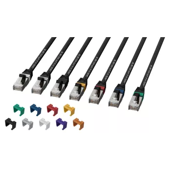 Lanview LV-SFTP6A01B Netzwerkkabel Schwarz 1 m S/FTP (S-STP)