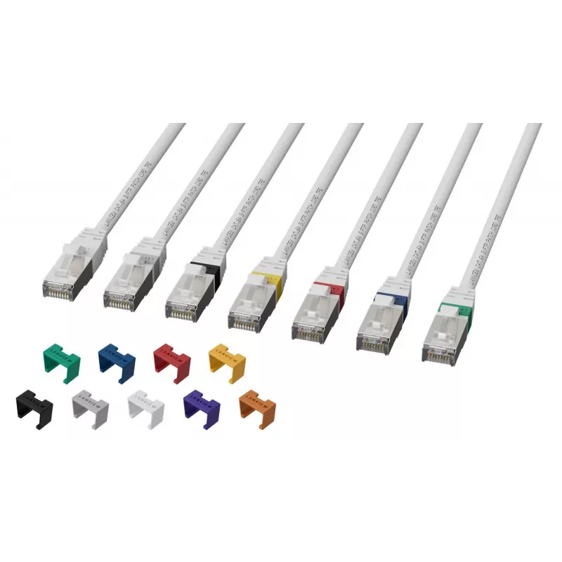 Netzwerkkabel Lanview LV-SFTP6A05W Gold Connector S/FTP 5m Weiß