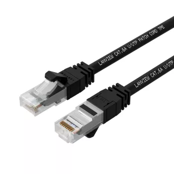 Netzwerkkabel Lanview LV-UTP6A015B Anschluss S/FTP 1,5 m Schwarz