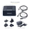 StarTech.com 1:1 M.2 NVMe Drive Duplicator, Standalone M.2 SSD Kloner/Kopierer bis zu 90 GB/min, USB 3.2 20 Gbit/s M.2 Dual-Bay Laufwerksdock, USB-C/A-Kabel im Lieferumfang