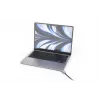 Compulocks Ledge für MacBook Air 13 Zoll M2 und M3 mit Schlüsselschloss Silber