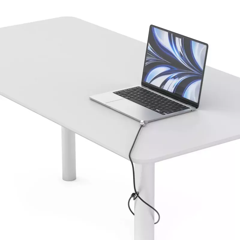 Compulocks Ledge für MacBook Air 13 Zoll M2 und M3 mit Schlüsselschloss Silber