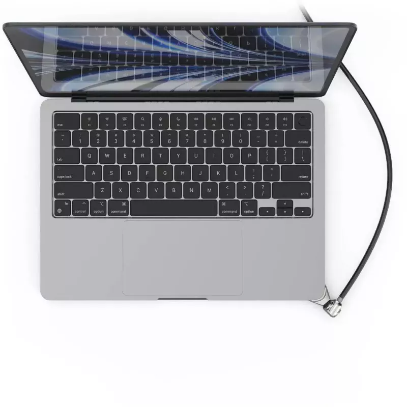 Compulocks Ledge für MacBook Air 13 Zoll M2 und M3 mit Schlüsselschloss Silber