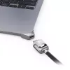 Compulocks Ledge für MacBook Air 13 Zoll M2 und M3 mit Schlüsselschloss Silber