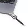 Compulocks Ledge für MacBook Air 13 Zoll M2 und M3 mit Schlüsselschloss Silber