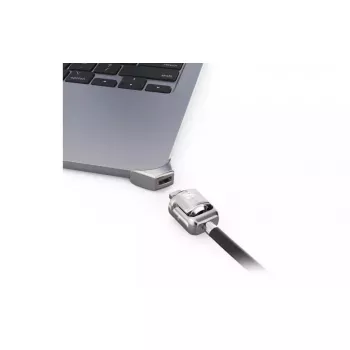 Compulocks Ledge für MacBook Air 13 Zoll M2 und M3 mit Schlüsselschloss Silber