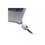 Compulocks Ledge für MacBook Air 13 Zoll M2 und M3 mit Schlüsselschloss Silber