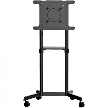 StarTech.com Mobiler TV-Wagen - Tragbarer rollender TV-Ständer für 37-70 Zoll VESA-Display (154lb/70kg) - TV-Ständer mit Ablage & Staufach - Display drehen/neigen - Universelle TV-Halterung auf Rädern