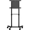StarTech.com Mobiler TV-Wagen - Tragbarer rollender TV-Ständer für 37-70 Zoll VESA-Display (154lb/70kg) - TV-Ständer mit Ablage & Staufach - Display drehen/neigen - Universelle TV-Halterung auf Rädern
