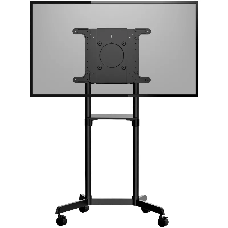 StarTech.com Mobiler TV-Wagen - Tragbarer rollender TV-Ständer für 37-70 Zoll VESA-Display (154lb/70kg) - TV-Ständer mit Ablage & Staufach - Display drehen/neigen - Universelle TV-Halterung auf Rädern
