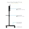 StarTech.com Mobiler TV-Wagen - Tragbarer rollender TV-Ständer für 37-70 Zoll VESA-Display (154lb/70kg) - TV-Ständer mit Ablage & Staufach - Display drehen/neigen - Universelle TV-Halterung auf Rädern