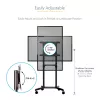 StarTech.com Mobiler TV-Wagen - Tragbarer rollender TV-Ständer für 37-70 Zoll VESA-Display (154lb/70kg) - TV-Ständer mit Ablage & Staufach - Display drehen/neigen - Universelle TV-Halterung auf Rädern