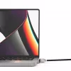 Compulocks Ledge Lock Adapter für MacBook Pro 14 Zoll M1 M2 M3 Schlüsselkabelschloss Silber