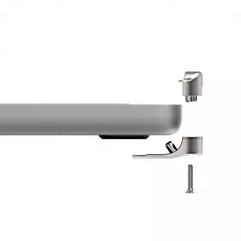 Compulocks Ledge Lock Adapter für MacBook Pro 16 Zoll M1 M2 M3 Schlüsselkabelschloss Silber
