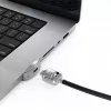 Compulocks Ledge Lock Adapter für MacBook Pro 16 Zoll M1 M2 M3 Schlüsselkabelschloss Silber