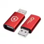 Microconnect MC-AAADAP-SC Kabeladapter USB A Rot